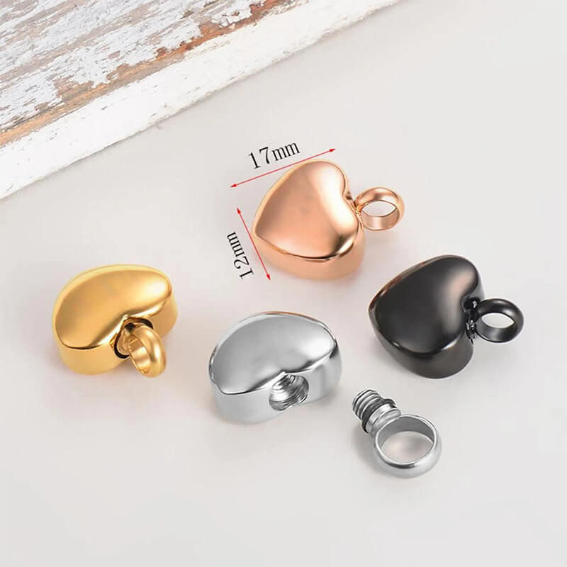 Heart Cremation Urn Pendant Necklace_5