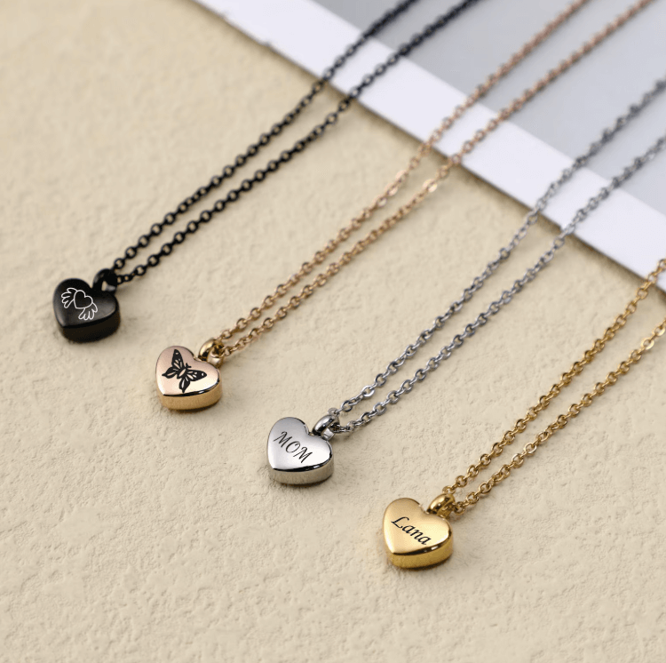 Heart Cremation Urn Pendant Necklace_6